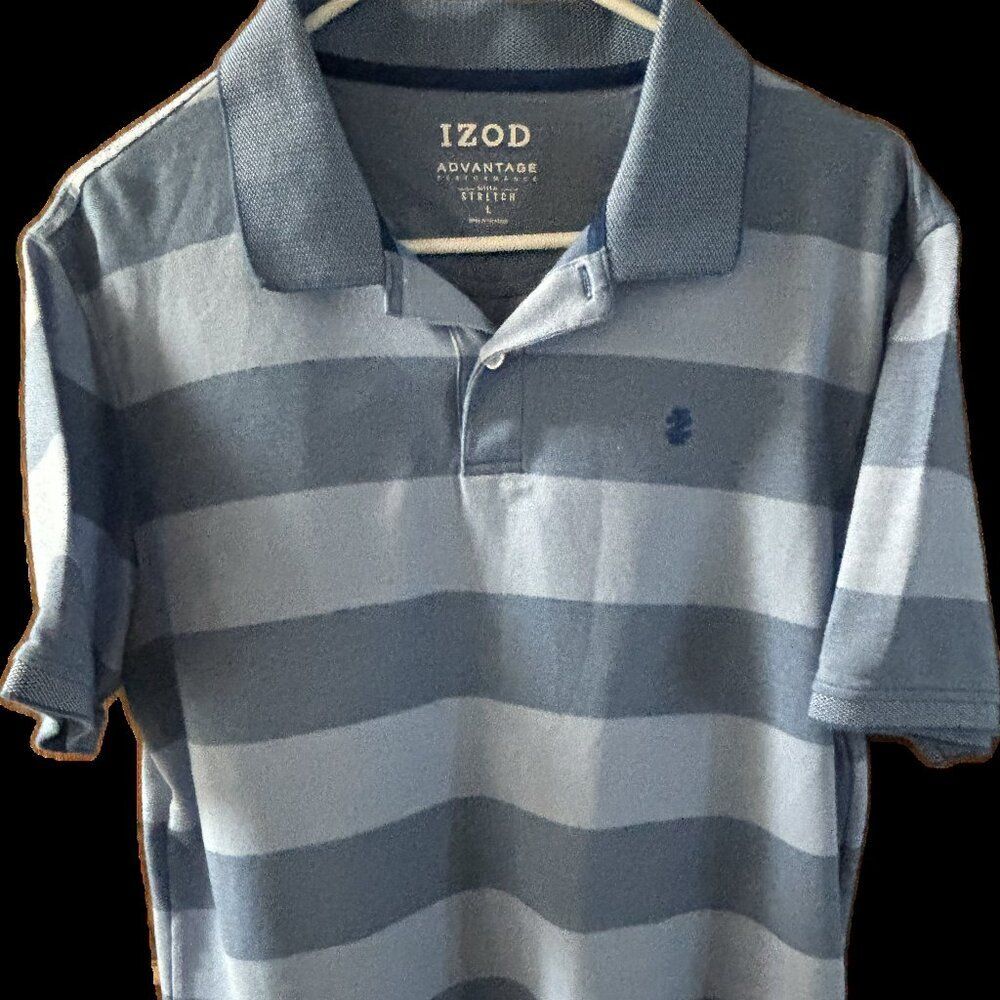 IZOD Advantage Performance Men's Short Sleeve Polo Shirt Size L